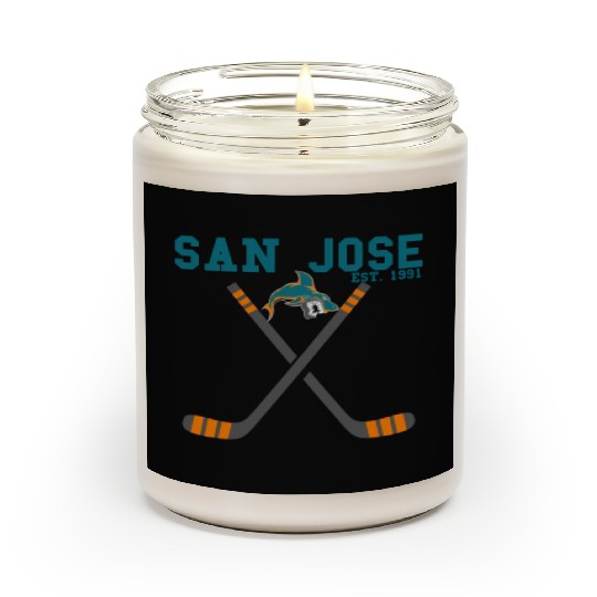 San Jose Sports Team Est 1991 Novelty Athletic Scented Candles