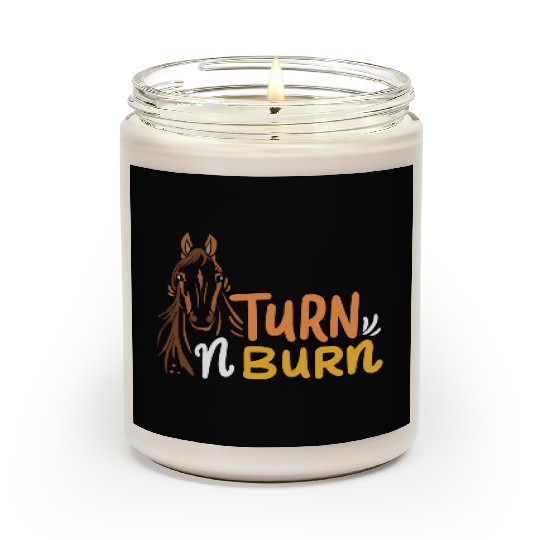 Equestrian Fun Barrel Racing Turn N Burn Scented Candles