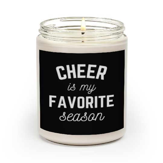 Cheer Is My Favorite Season Cheerleading Sports Scented Candles