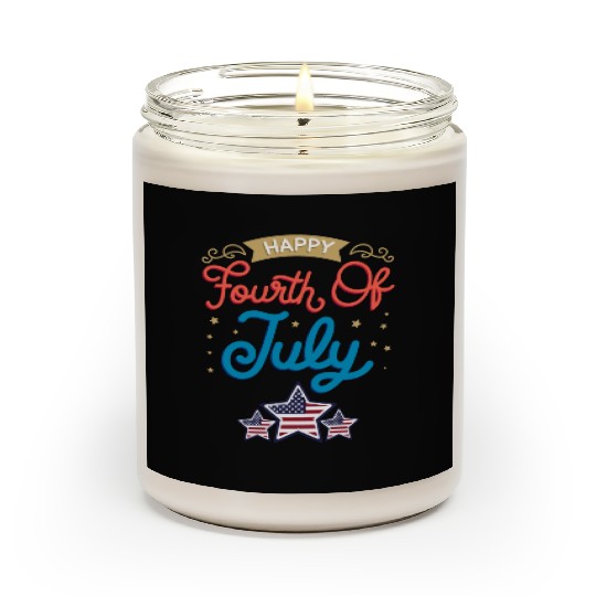 Happy Fourth of July Julie 4th Independence Day Fu Scented Candles