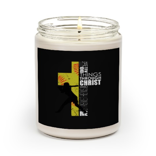Softball Playersn Christian Religious Scented Candles