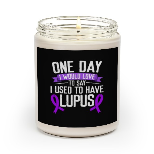 Lupus Awareness Month Purple Ribbon I Used To Scented Candles