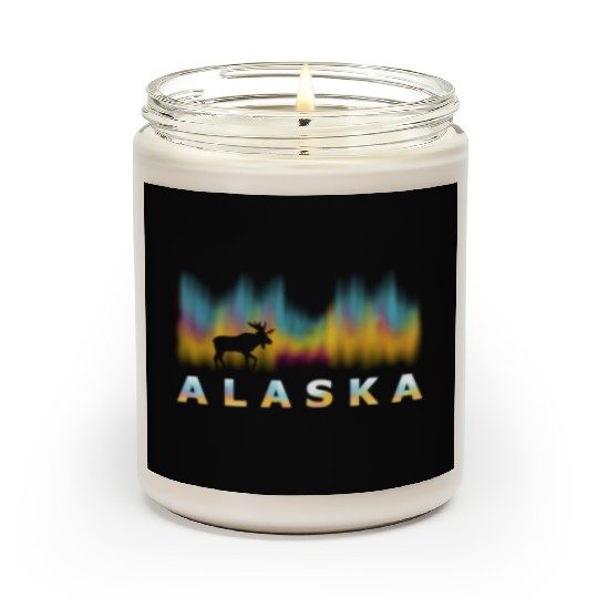 Alaa Day Reindeer With Polar Lights And Moose Scented Candles