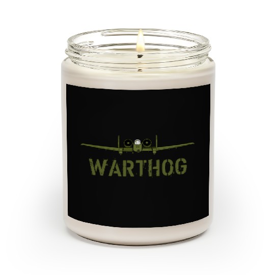 Olive Green A-10 Warthog Art-Usa Military Jets Scented Candles