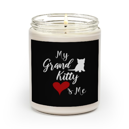 My Grandkitty Loves Me Grandma Of Cats Or Kittens Scented Candles