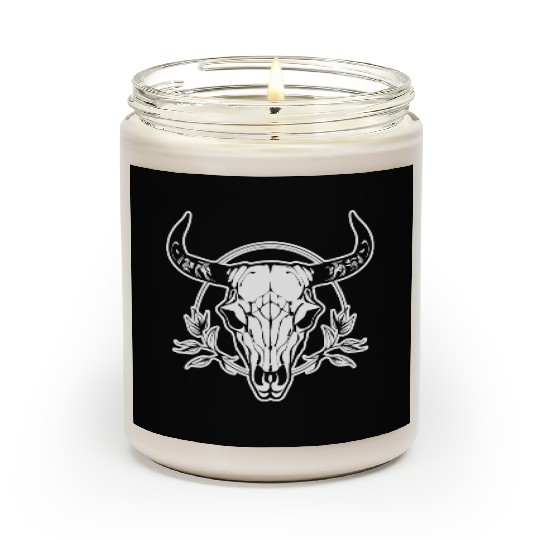 Cow Skull Boho Scented Candles
