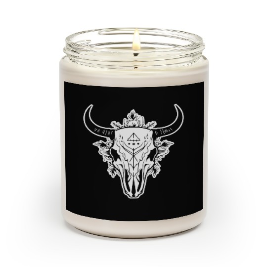 Cow Skull Boho Scented Candles