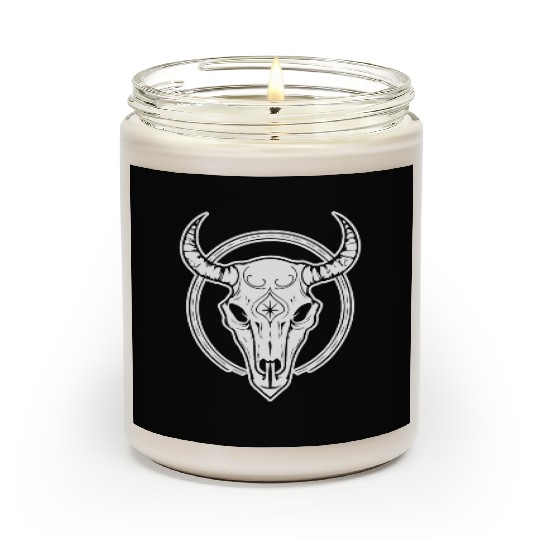 Cow Skull Boho Scented Candles