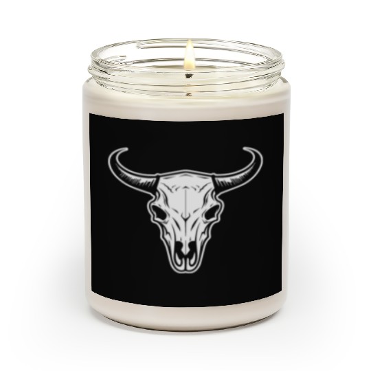 Cow Skull Boho Scented Candles