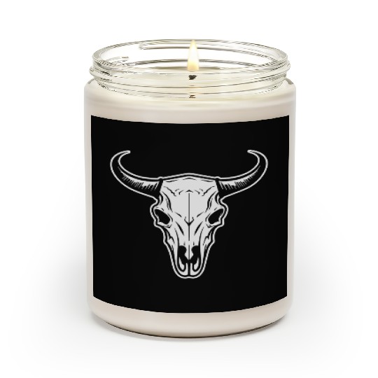 Cow Skull Boho Scented Candles