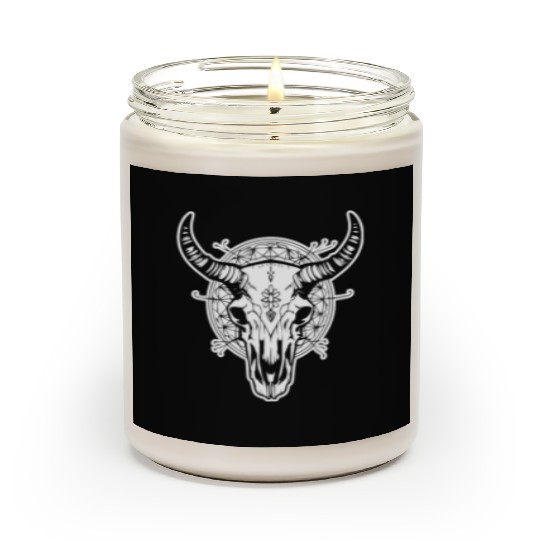 Cow Skull Boho Scented Candles