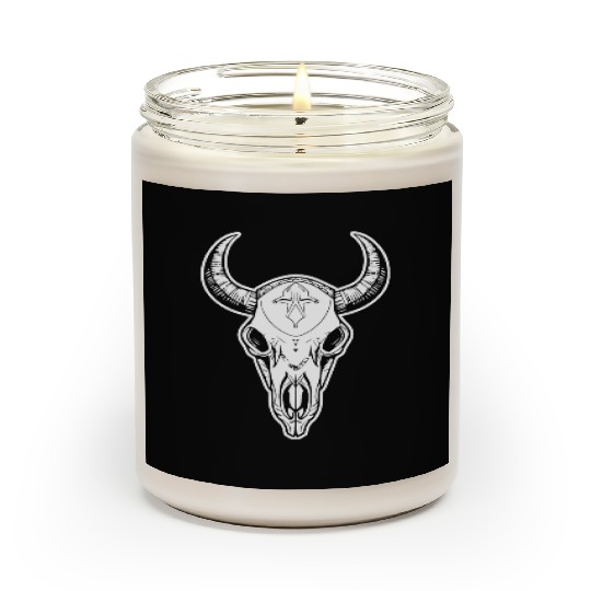 Cow Skull Boho Scented Candles
