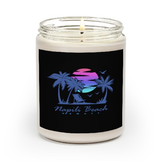 Napili Beach Hawaii Family Vacation Sunset Scented Candles