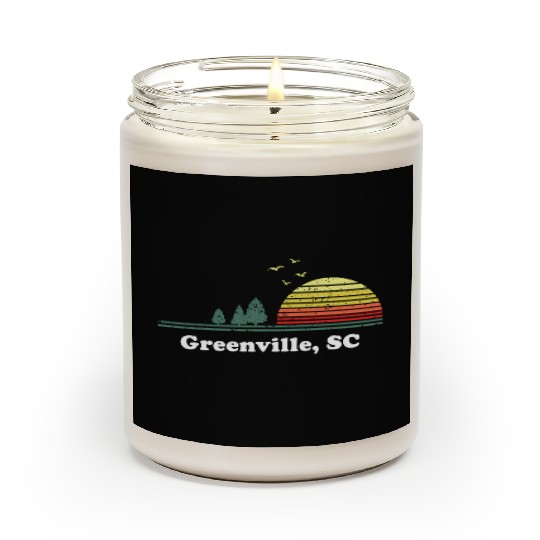 Greenville South Carolina Home Print Scented Candles