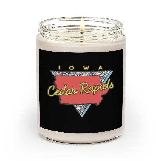 Cedar Rapids Iowa Triangle Ia City Scented Candles