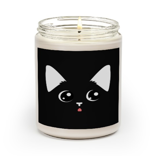 Sweet Kitten Face Cat Mom Cat Dad Scented Candles