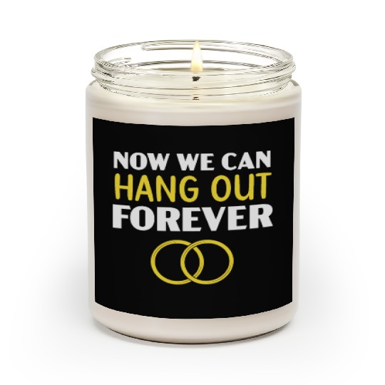 Bride And Groom Wedding Day Marriage Just Married Scented Candles