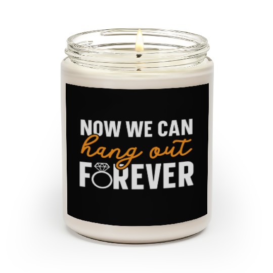 Bride And Groom Wedding Day Marriage Just Married Scented Candles