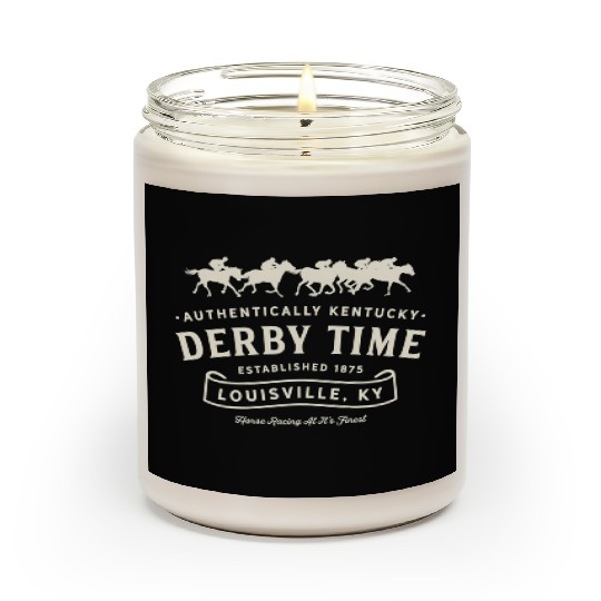 Derby Time Louisville Kentucky Horse Racing Scented Candles