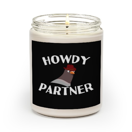 Howdy Partner Pigeon Cowboy Scented Candles