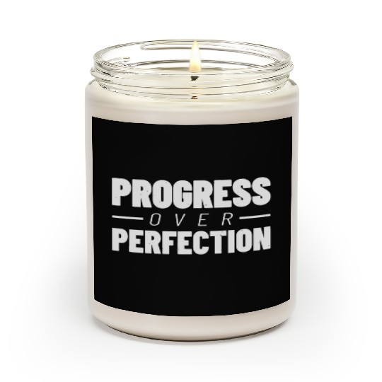 Progress Over Perfection - Gym Fitness - Workout M Scented Candles