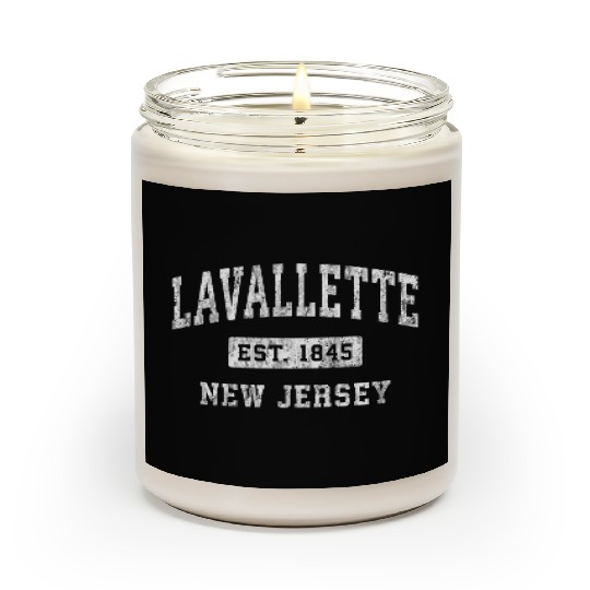 Lavallette New Jersey Nj Established Sports Scented Candles