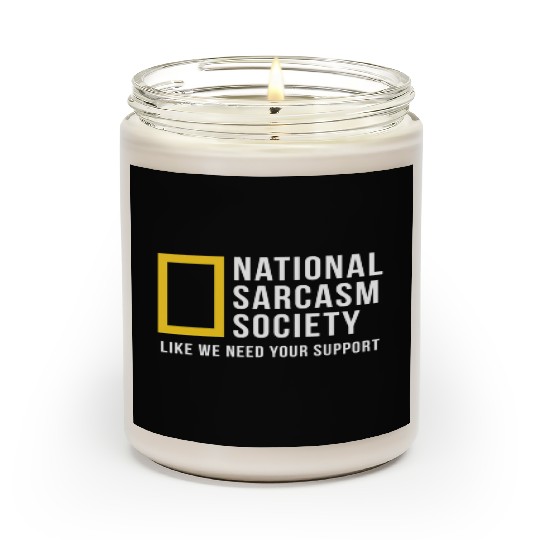 National Sarcasm Society Scented Candles