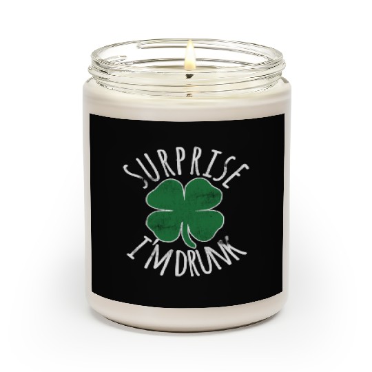 Surprise I'M Drunk Shamrock St Patrick'S Day Scented Candles