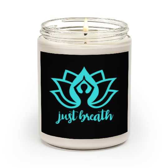 Just Breath Yoga Namaste Zen Lotus Scented Candles