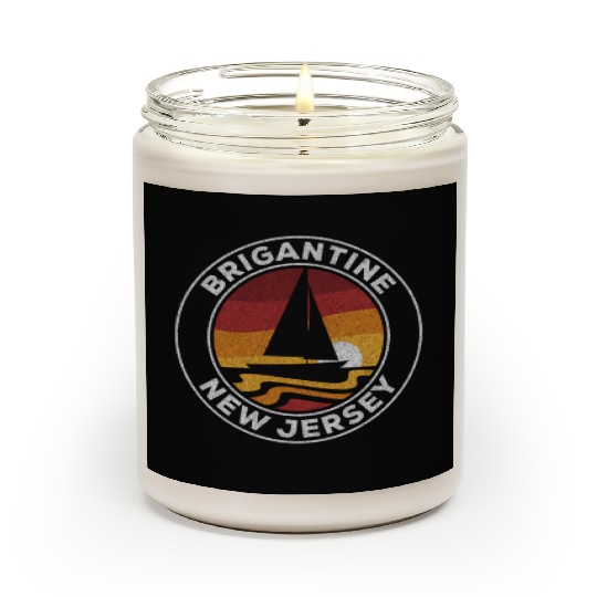 Brigantine New Jersey Sailboat 70S Sunset Scented Candles