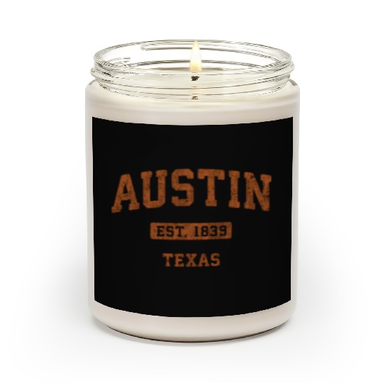 Austin Texas Tx Athletic Sports Scented Candles