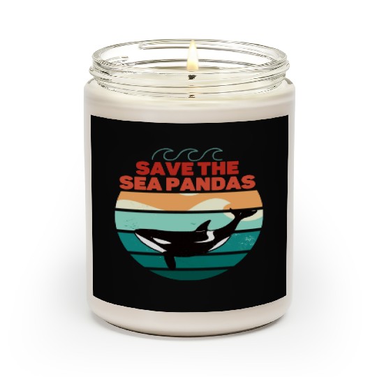 Rescue Killer Whale Orcas Save The Sea Pandas Scented Candles