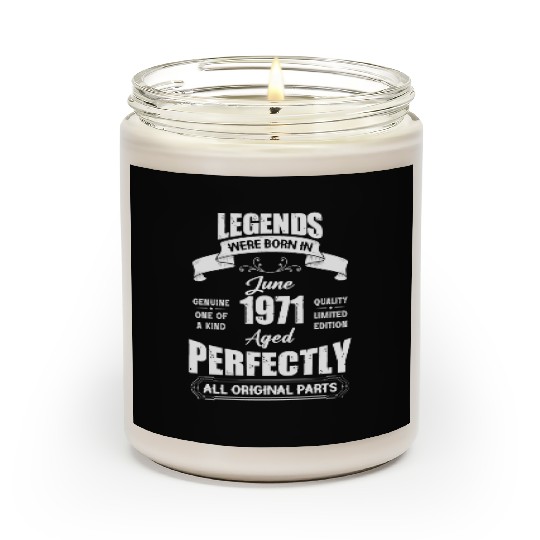 Legends Were Born In June 1958 Birthday Scented Candles