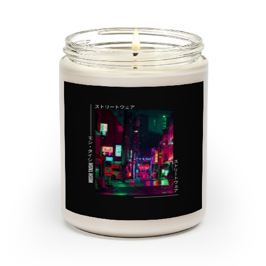 Japanese Cyberpunk Tokyo Streetwear Aesthetic Scented Candles