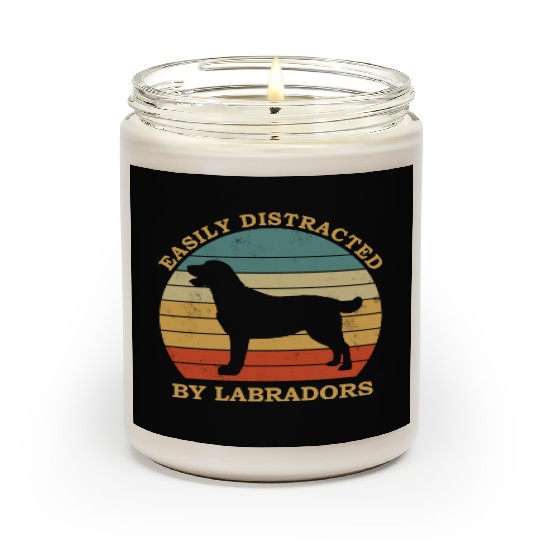 Labrador Lover Design Easily Distracted By Scented Candles