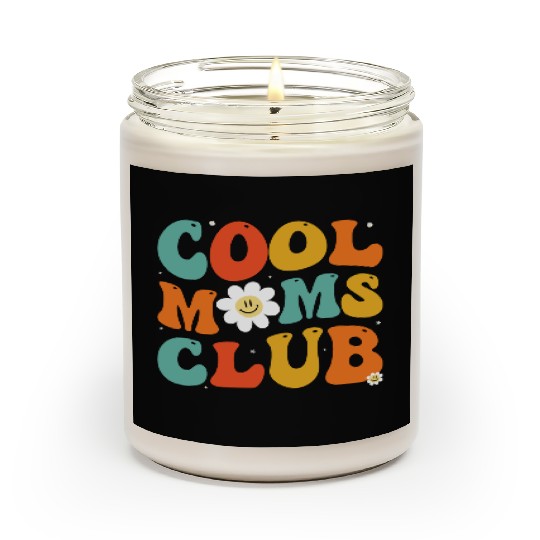 Cool Moms Club Groovy Hippie Theme Mother Day Scented Candles