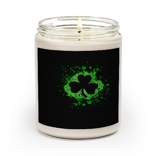 2-Sided Erin Go Bragh Shamrock Celtic Knot And Scented Candles