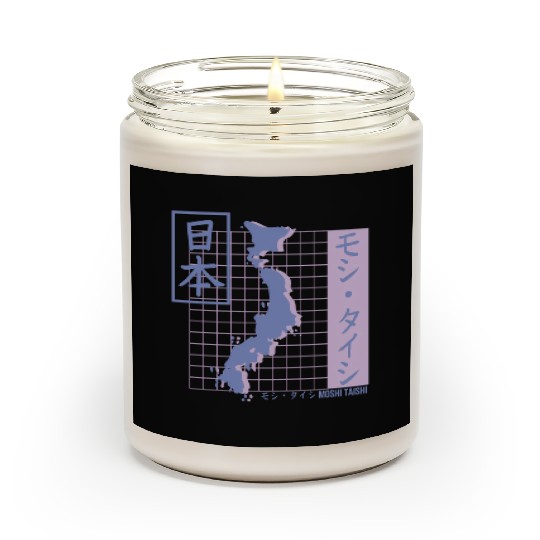 Vaporwave Pastel Japanese Streetwear Aesthetic Scented Candles