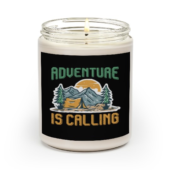 Adventure is calling Mountain lover Hiking Scented Candles