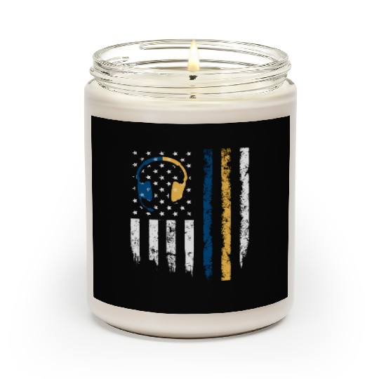 Gold Blue Line 911 Police Dispatcher First Scented Candles