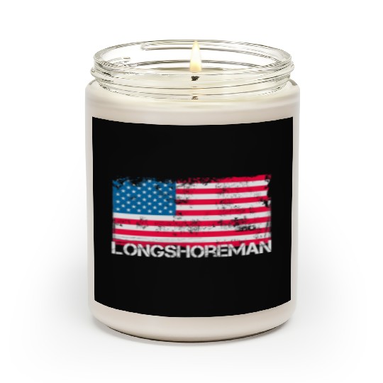Patriotic Longshoreman Us Flag Scented Candles