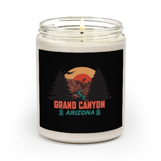 Grand Canyon Arizonna National Park Illustration Scented Candles