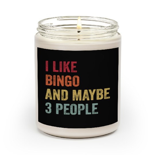 I Like Bingo and Maybe 3 People Gift Scented Candles
