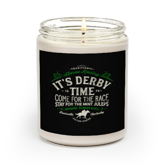 Derby Time Louisville Kentucky Horse Racing Scented Candles