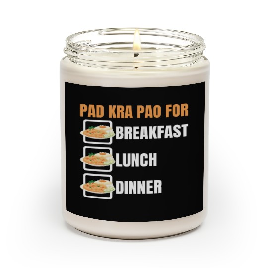 Thai Food Lover Pad Kra Pao Thai Cuisine Scented Candles