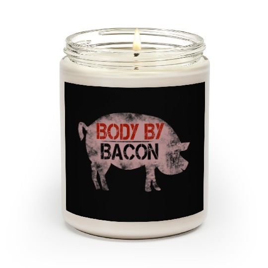 Bacon Big Body Pig Pork Tees Scented Candles