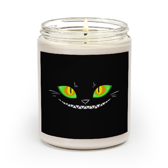 Creepy Cat Face Scented Candles