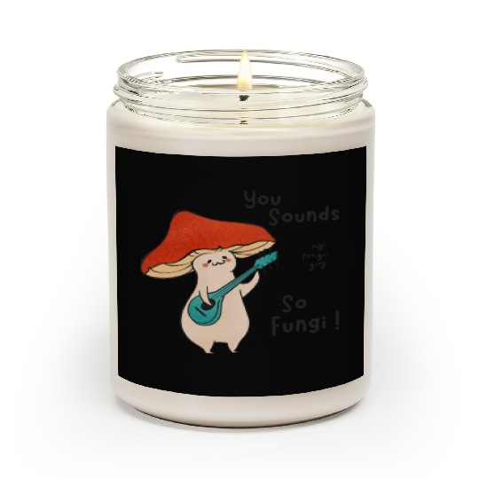funny mushroom farmer Scented Candles