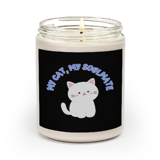 My Cat, My Soulmate, Cute Scented Candles