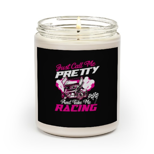 Dirt Track Racing Race Sprint Car Girlfriend Scented Candles